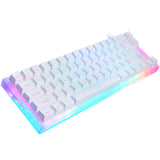 Womier 66 key Custom Mechanical Keyboard Kit 65% 66 PCB CASE how swappable switch support lighting effects with RGB switch led