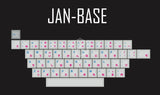 kprepublic 139 Japanese root Japan blue cyan font language Cherry profile Dye Sub Keycap PBT for gh60 xd60 xd84 tada68 87 104